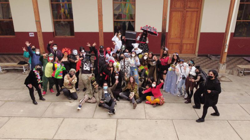 Finalizing a great photoshoot day, at the end of classes