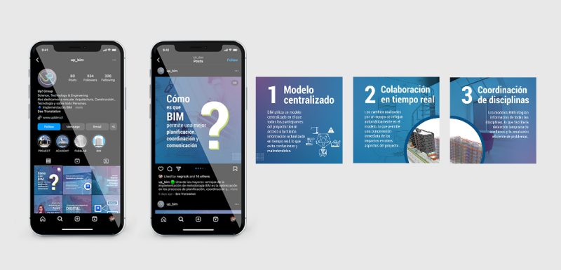Social media design for UpBim