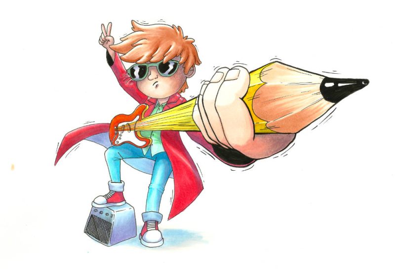 Ilustración con marcadores Copic