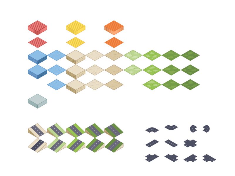 Elementos para del diseño de mapas del juego para enseñar sobre Tsunamis