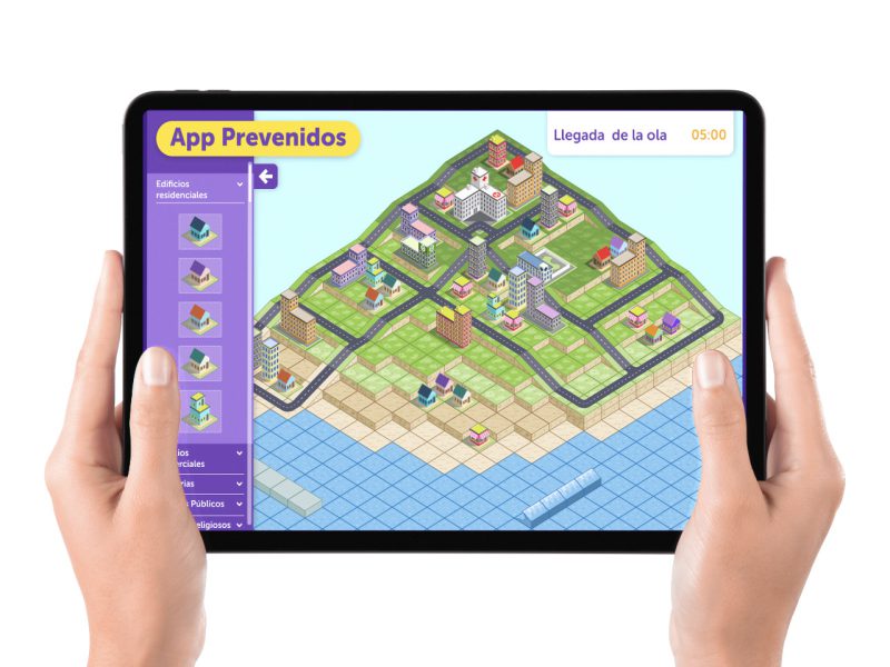 Game app to teach about natural disasters.